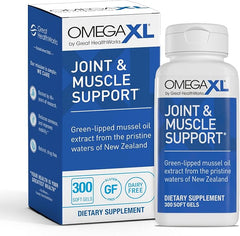 OmegaXL Joint Support Supplement, for Relief - Natural Muscle Support, 100% Drug-Free, 60, 120, 300 Count
