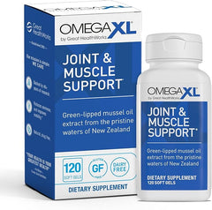 OmegaXL Joint Support Supplement, for Relief - Natural Muscle Support, 100% Drug-Free, 60, 120, 300 Count